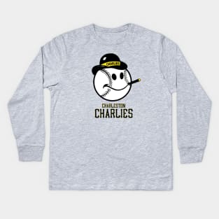 Defunct Charleston Charlies Baseball 1971 Kids Long Sleeve T-Shirt